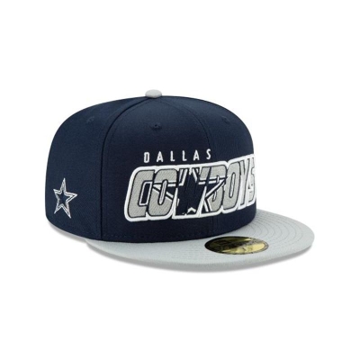 Blue Dallas Cowboys Hat - New Era NFL Wordmark Logo 59FIFTY Fitted Caps USA3806749